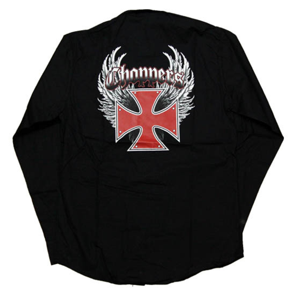 Рубашка West Coast Choppers крест с крыльями