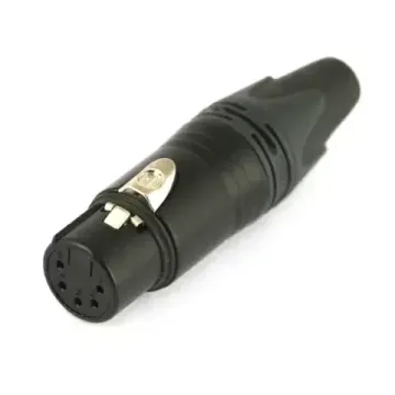 Neutrik NC5FXX-BAG кабельный разъем XLR female черненый корпус 5 контактов