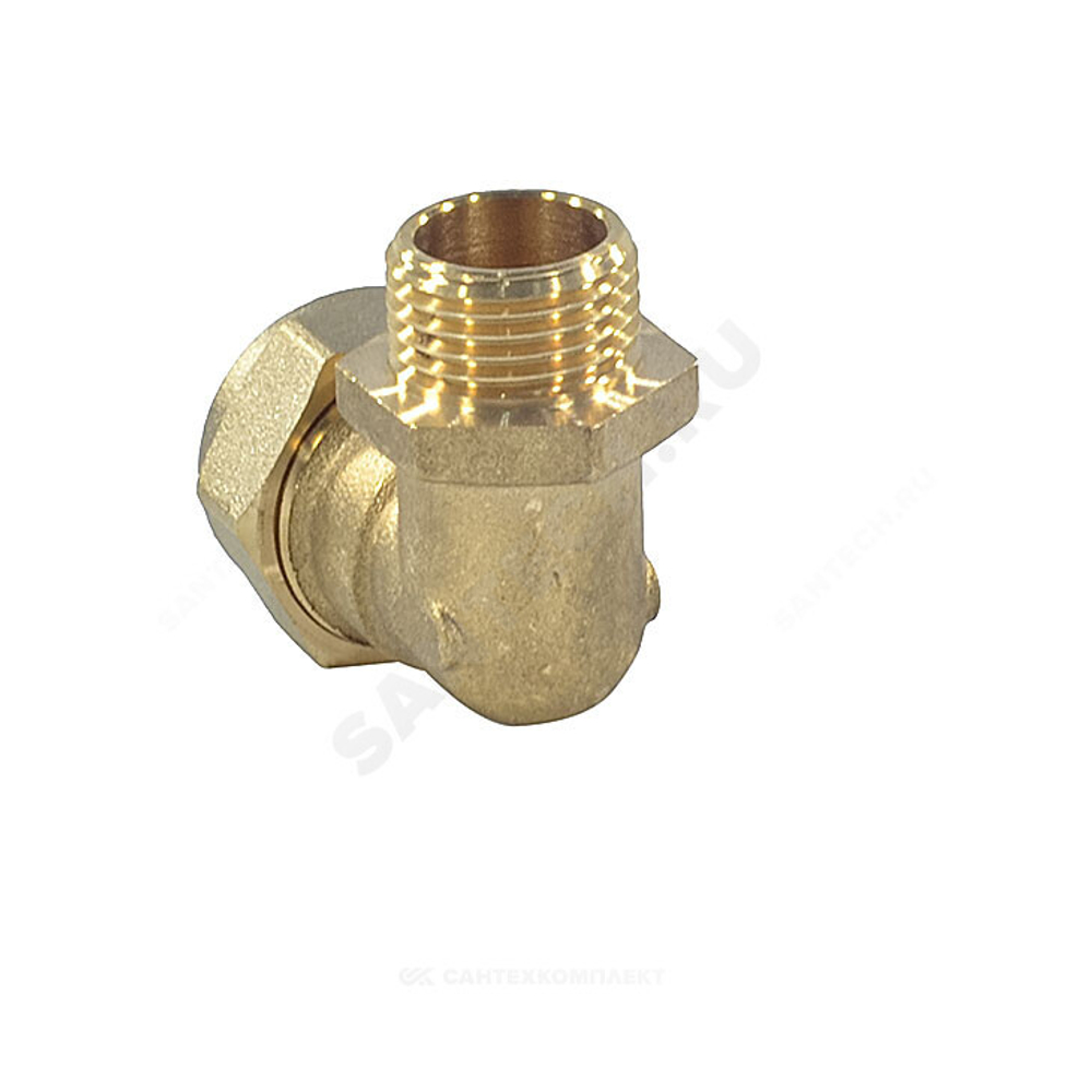Угольник латунь 90гр 15Aх1/2" обжим/НР STAHLMANN SEML1501/2BEF