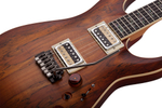 SCHECTER C-1 EXOTIC SPALTED MAPLE Satin Natural Vintage Burst