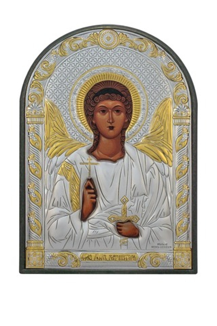 Ангел Хранитель, икона арочная, пластик 96х138