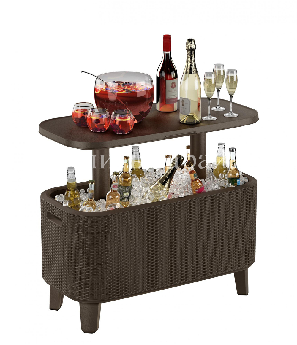 Барный стол - холодильник Keter Bevy Bar Large Cool brown