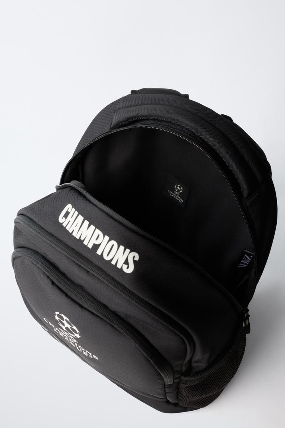ZARA РЮКЗАК UEFA CHAMPIONS LEAGUE ® GLOW IN THE DARK, ЧЕРНЫЙ