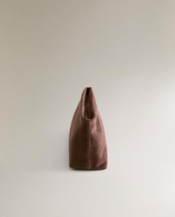 ZARA HOME КОСМЕТИЧКА СРЕДНЕГО РАЗМЕРА ИЗ РАЗДЕЛЕННОЙ КОЖИ, ШОКОЛАДНЫЙ