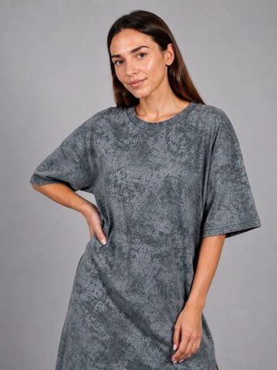 Платье серое OVERSIZE (46-52)