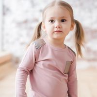 Лонгслив "Звёздная пыль" пудровый