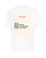 MM6 MAISON MARGIELA ФУТБОЛКА МУЖСКАЯ БЕЛАЯ С АППЛИКАЦИЕЙ