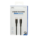 Usb Кабель-зарядка Type-C на Type-C Keephone Liquid Silicone DC-23014 60W 1м силиконовый черный