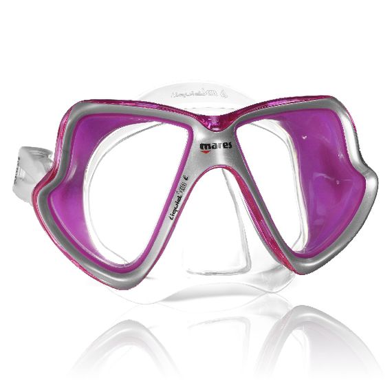Маска для плавания Mares LiquidSkin X-Vision mid розовая