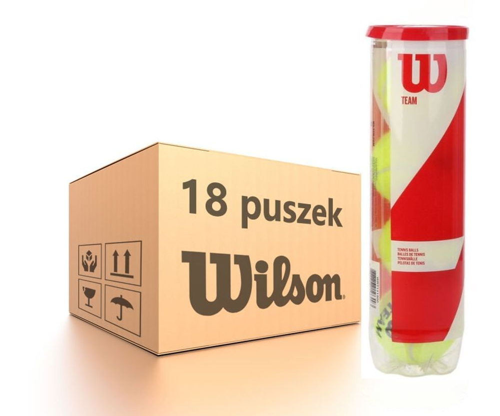 Упаковка теннисных мячей Wilson Team Practice - 18 x 4B