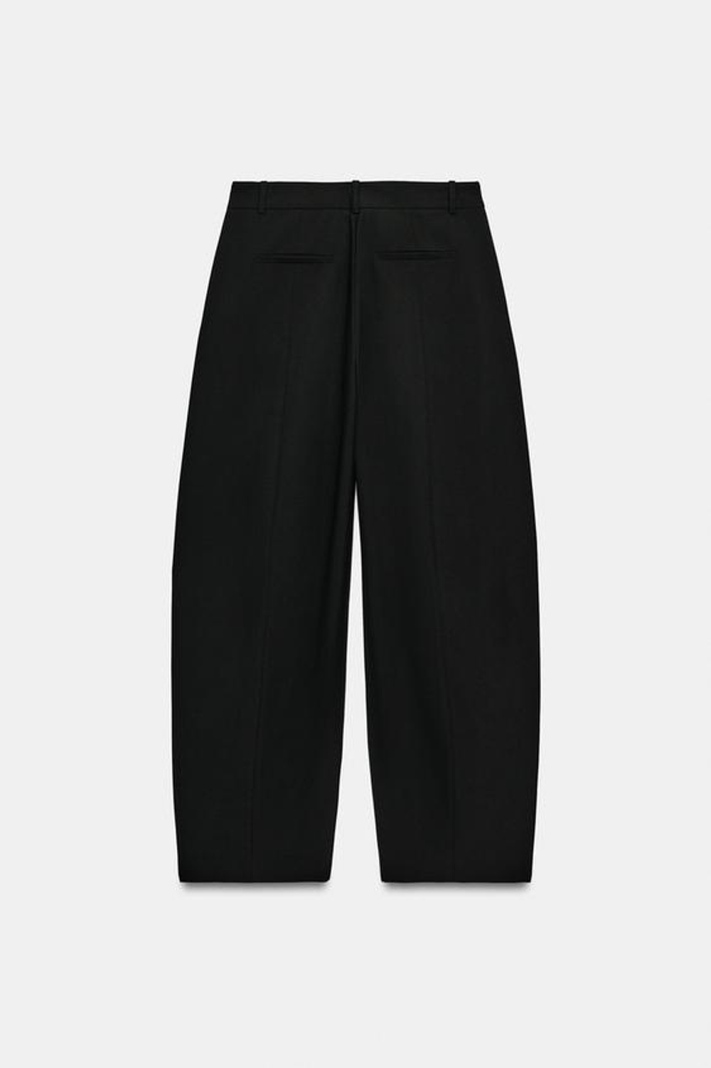 ZARA БРЮКИ BALLOON ZW COLLECTION, ЧЕРНЫЙ