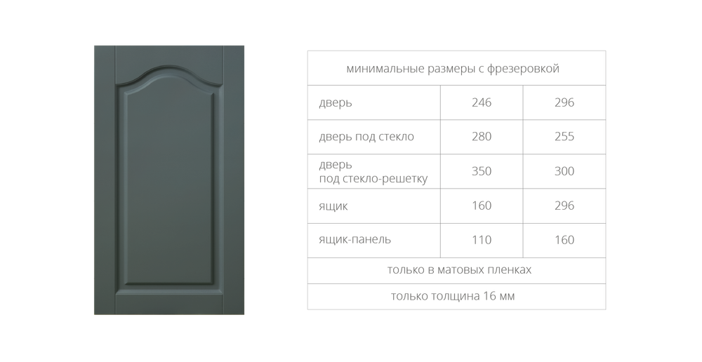 Фасад МДФ в плёнке ПВХ рис. 15-3