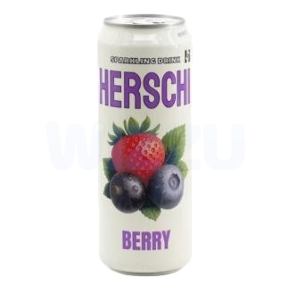Напиток безалкогольный HERSCHI BERRY (со вкусом черники/клубники) 450мл