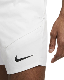 Мужские теннисные шорты Nike Court Dri-Fit Advantage Short 7in Rafa - white/white/black