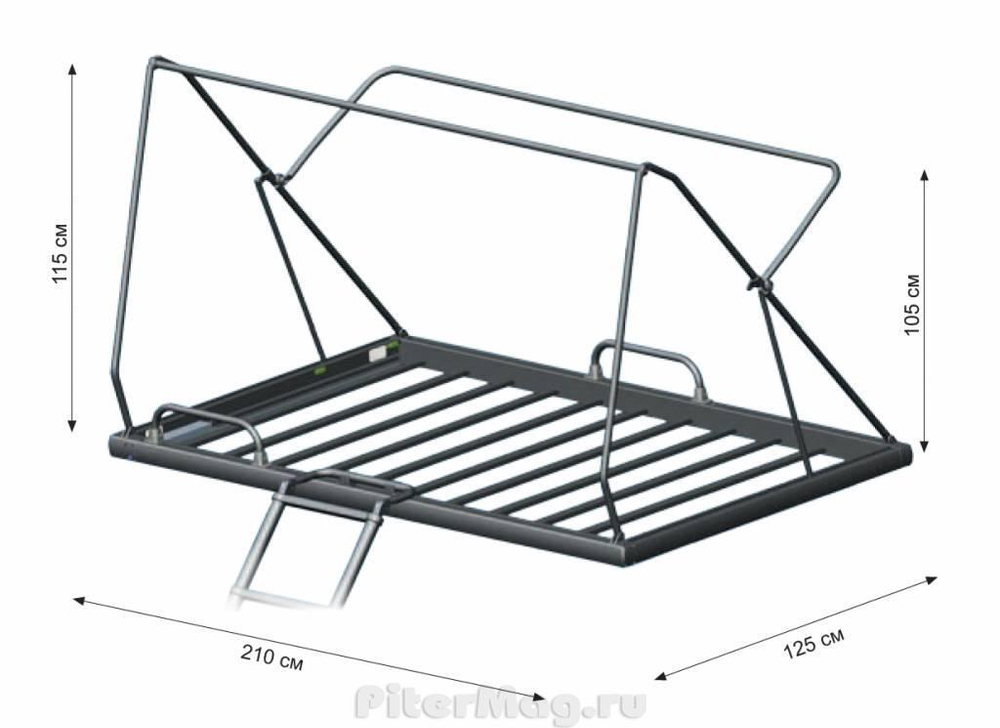 Палатка на крышу автомобиля Tramp Top Over