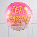 Шар круг "Let's party" (БГ-15)