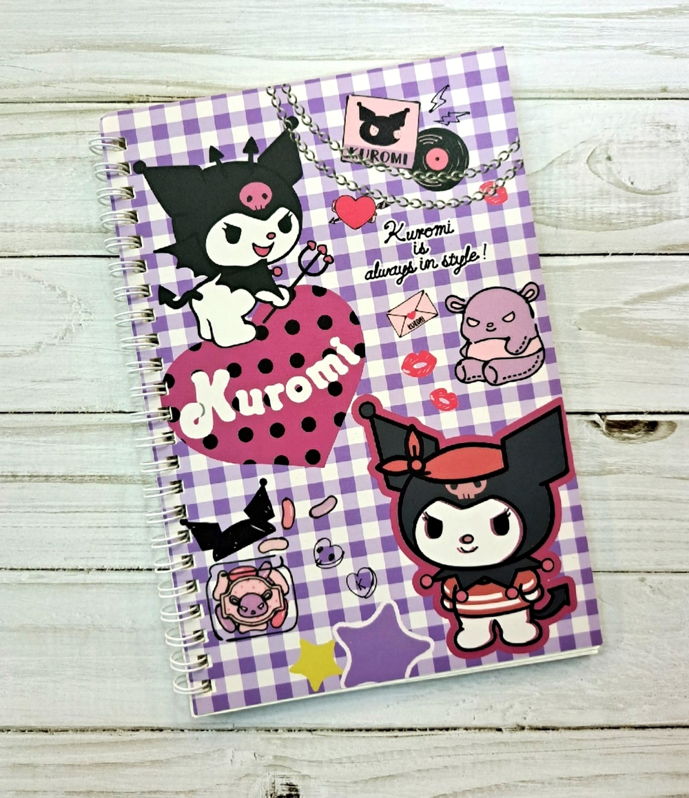 Тетрадь в линейку "Kuromi", 60 л.