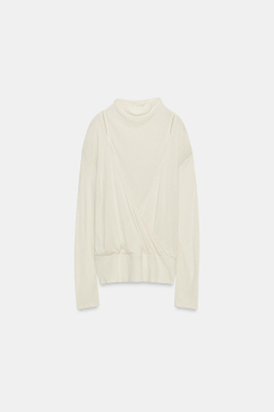 ZARA ДВОЙНОЙ ТОП, ЭКРЮ