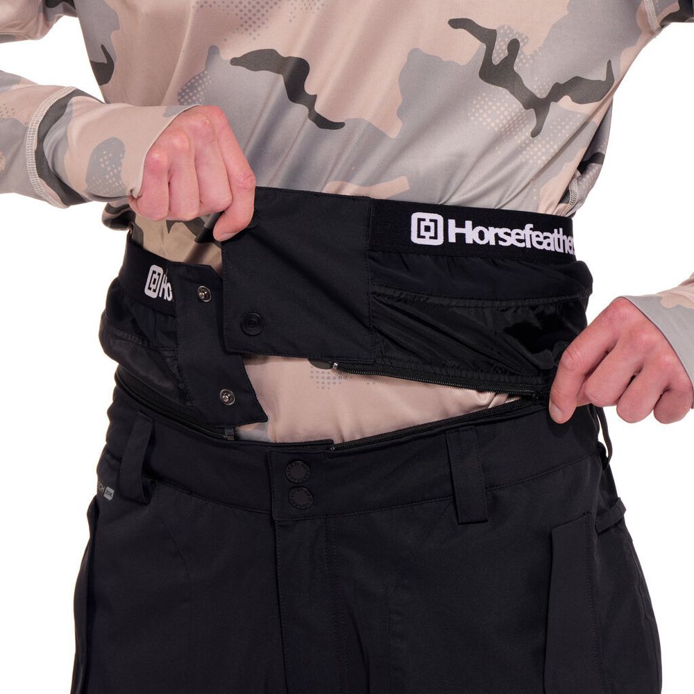 Штаны мужские сноубордические Horsefeathers NELSON PANTS (black/mojave)