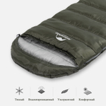 Спальный мешок Naturehike U Series зеленый U150, артикул NH20MSD07-ARM150, цвет Зеленый