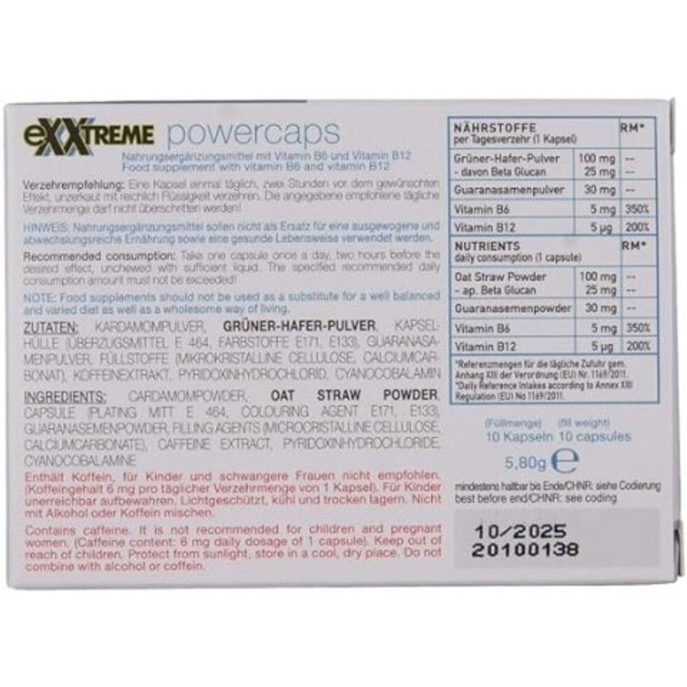 Биологически активная добавка к пище для мужчин eXXtreme power caps (5 шт.)