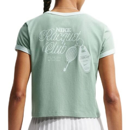 Женская футболка Nike Court Heritage Tennis - steam/barely green