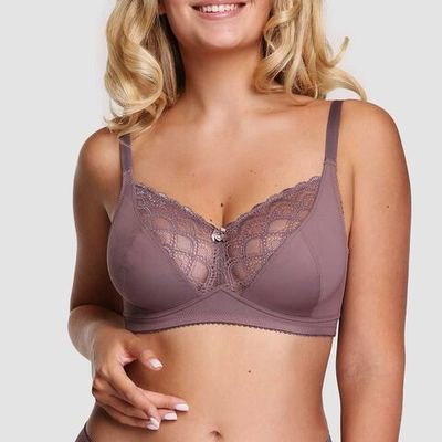 Лёгкий бюстгальтер с мягкой чашкой без каркасов (Размер: 90C) (Цвет: кофейный)