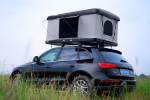 Палатка на крышу автомобиля РИФ Hard RT04-125W, корпус черный, тент серый 210х125х150