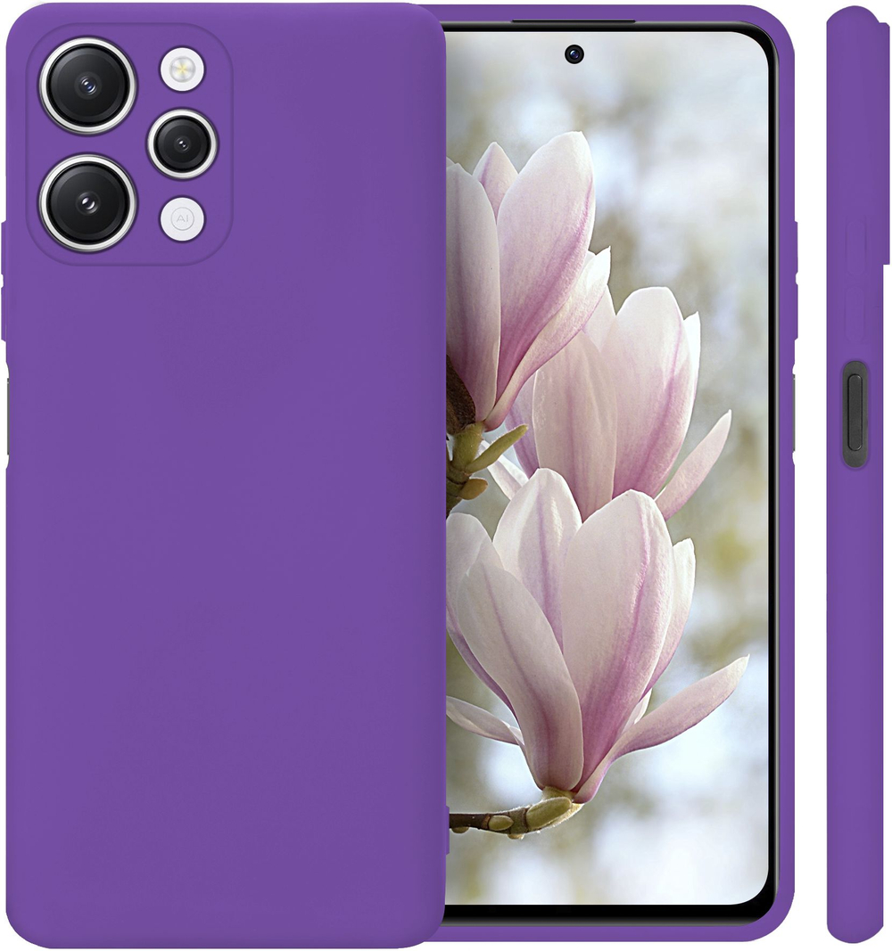 Мягкий Soft Touch чехол из силикона для XIAMI REDMI 12 / REDMI NOTE 12R с бархатной подкладкой
