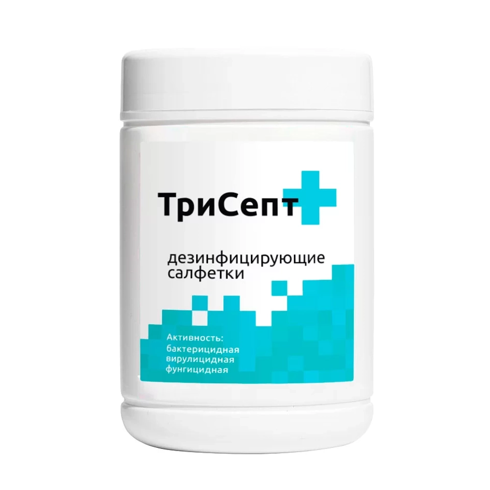 ТриСепт Салфетки (180х165мм ) №100 банка