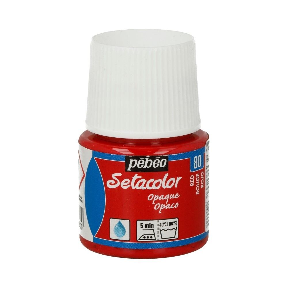 Краска для темных и светлых тканей Setacolor 45 мл 295-080 красный, Pebeo
