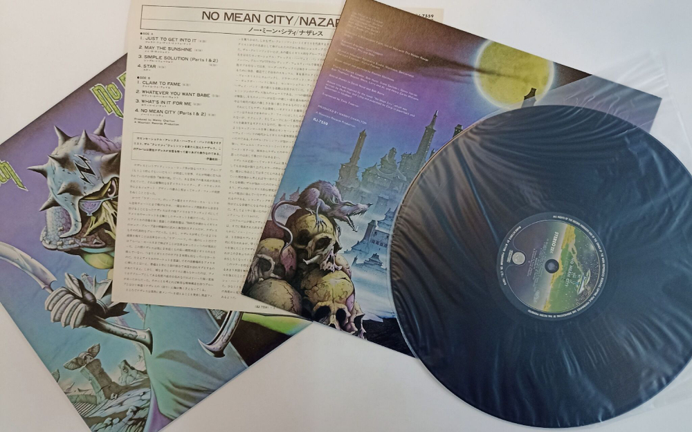 Винтажная виниловая пластинка LP Nazareth No Mean City (Japan 1979)