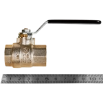 Кран шаровой полнопроходной STOUT - 1/2" (ВР/ВР, PN40, Tmax 150°C, ручка-рычаг черная)