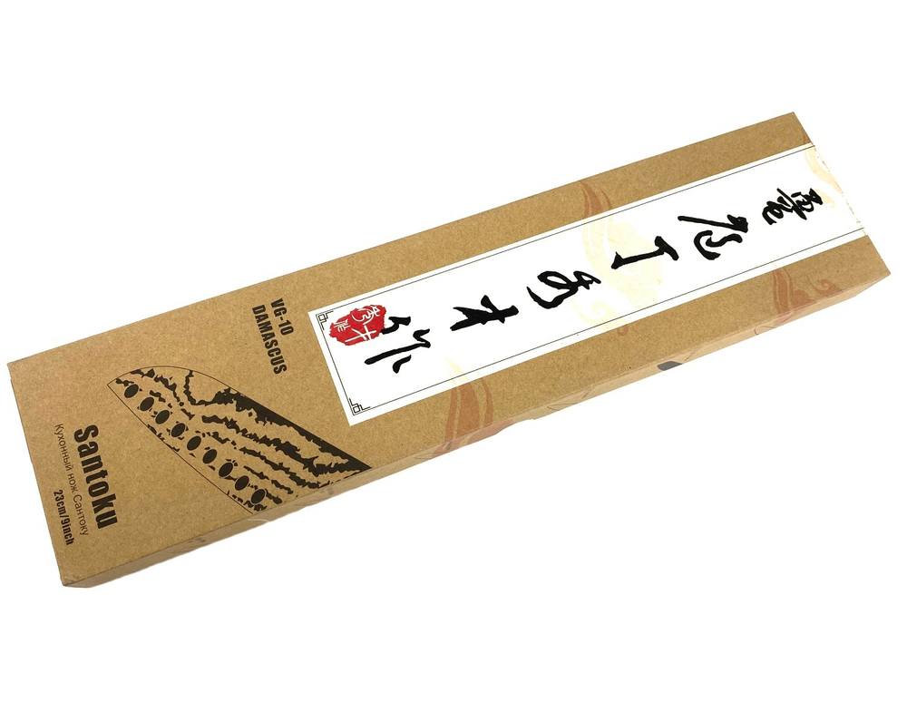 Кухонный нож Сантоку TuoTown XiuCai 23,5 см, Laminated VG10+Aus8, рук-ть G10, арт.129008