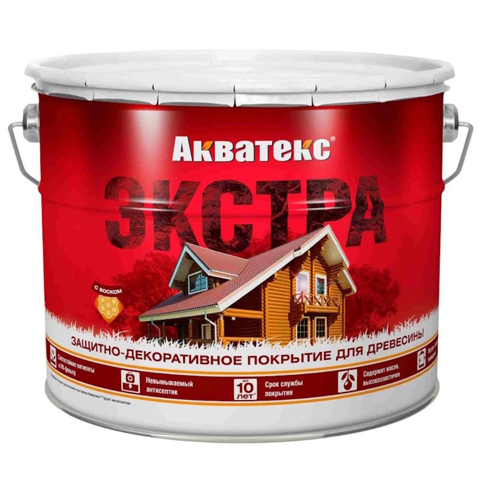 Пропитка по дереву Антисептик АКВАТЕКС Экстра сосна   9л (Рогнеда)