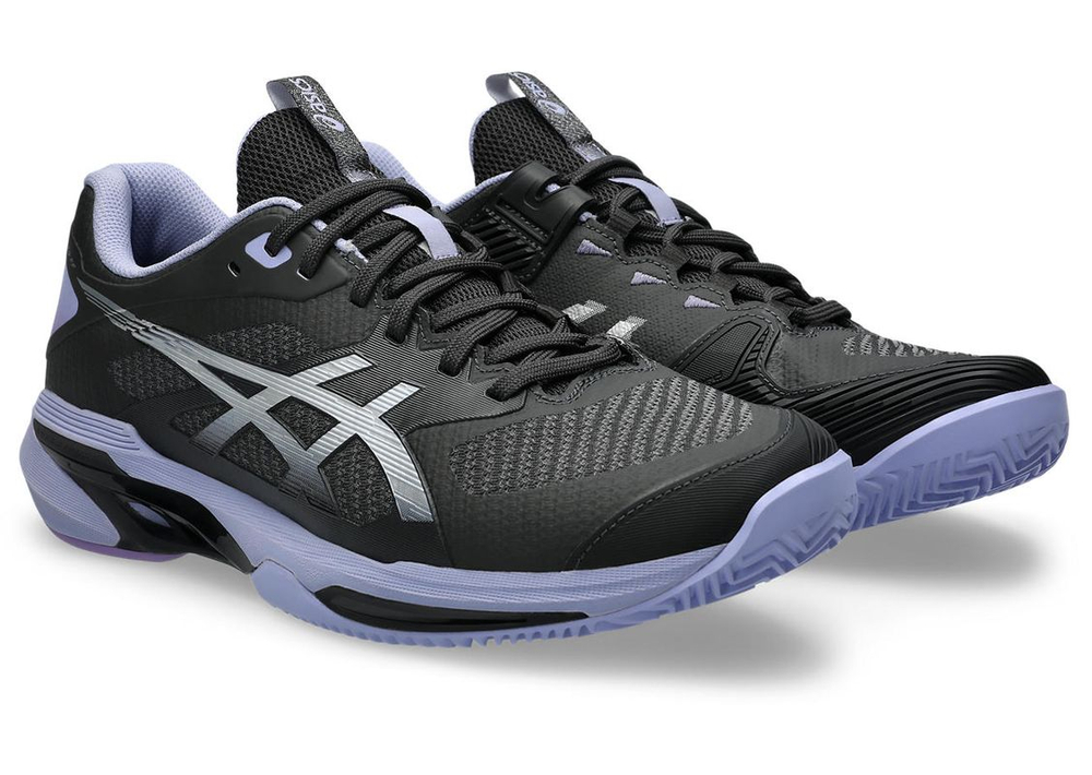 Мужские теннисные кроссовки Asics Solution Speed FF 4 Clay Night Energy - graphite grey/pure silver