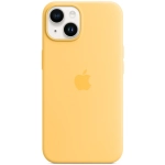 Силиконовый чехол с поддержкой MagSafe Apple Silicone Case для iPhone 14, Sunglow (Бледно-желтый)