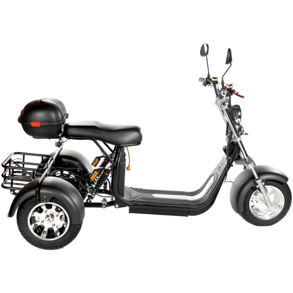 Электроскутер трехколесный CITYCOCO GT X11 TRIKE Коричневый