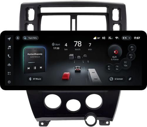 Магнитола для Hyundai Tucson 1 2004-2009 (рамка черная) - Teyes CC4PRO монитор 12.3" 2K QLED + рамка 10, Android 13, Быстрейшая, Snapdragon 778G, ИИ, CarPlay, DSP, 4G SIM-слот