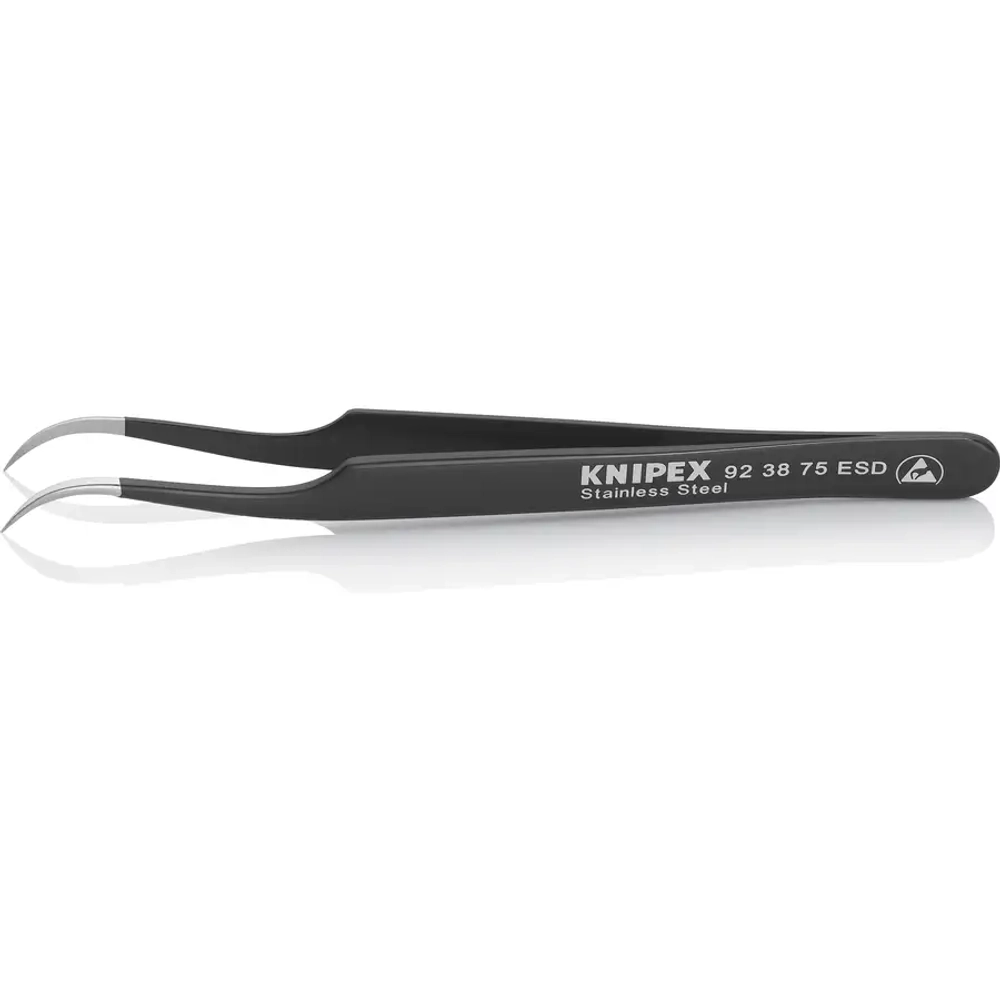 Пинцет для прецизионных работ, антистатический 120 мм Knipex 92 38 75 ESD