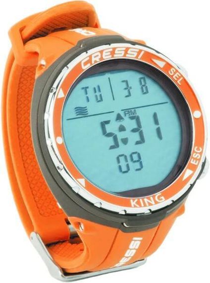 Компьютер наручный для фридайвинга Cressi King Watch оранжевый