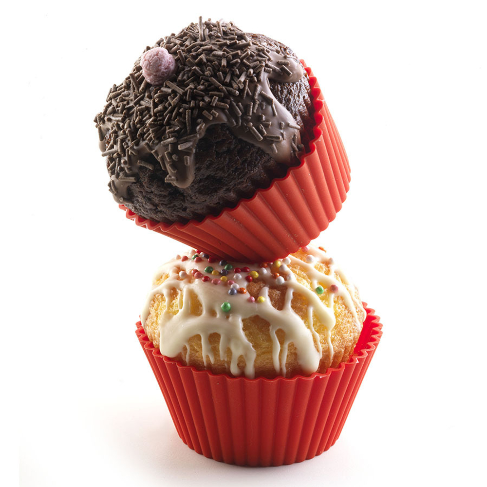 Набор силиконовых форм для приготовления кексов cupcake, 83 мл, 6 шт.