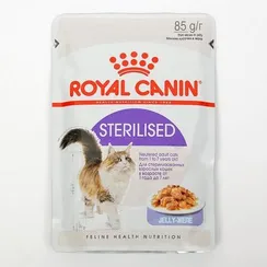 Влажный корм RC Sterilised для стерилизованных кошек, в желе, пауч, 85 г