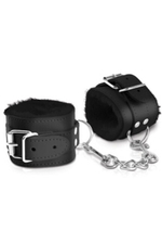 Наручники с меховой подкладкой Cumfy Cuffs (Цвет: черный)