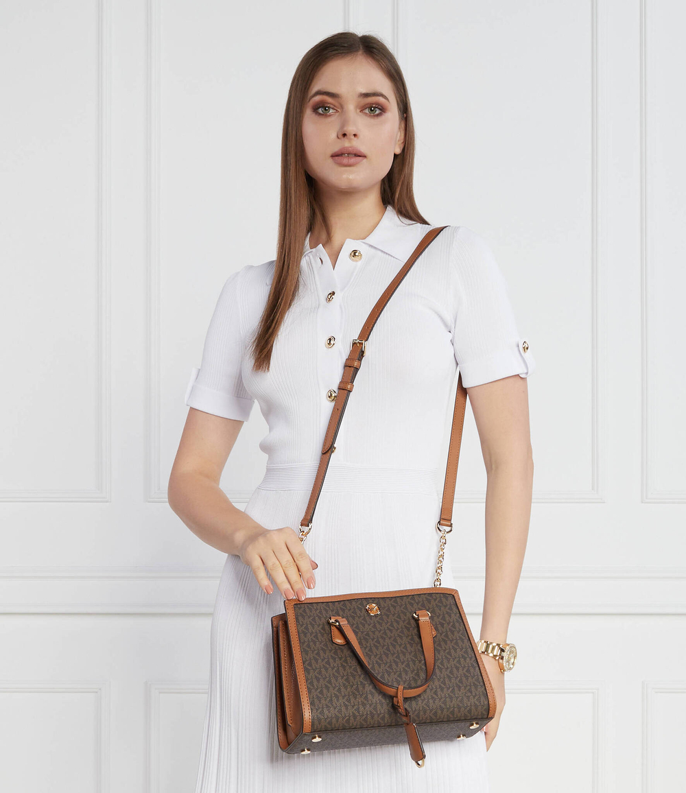 Кожаная сумка-трапеция Chantal Michael Kors - коричневый(30F2G7CM1B)