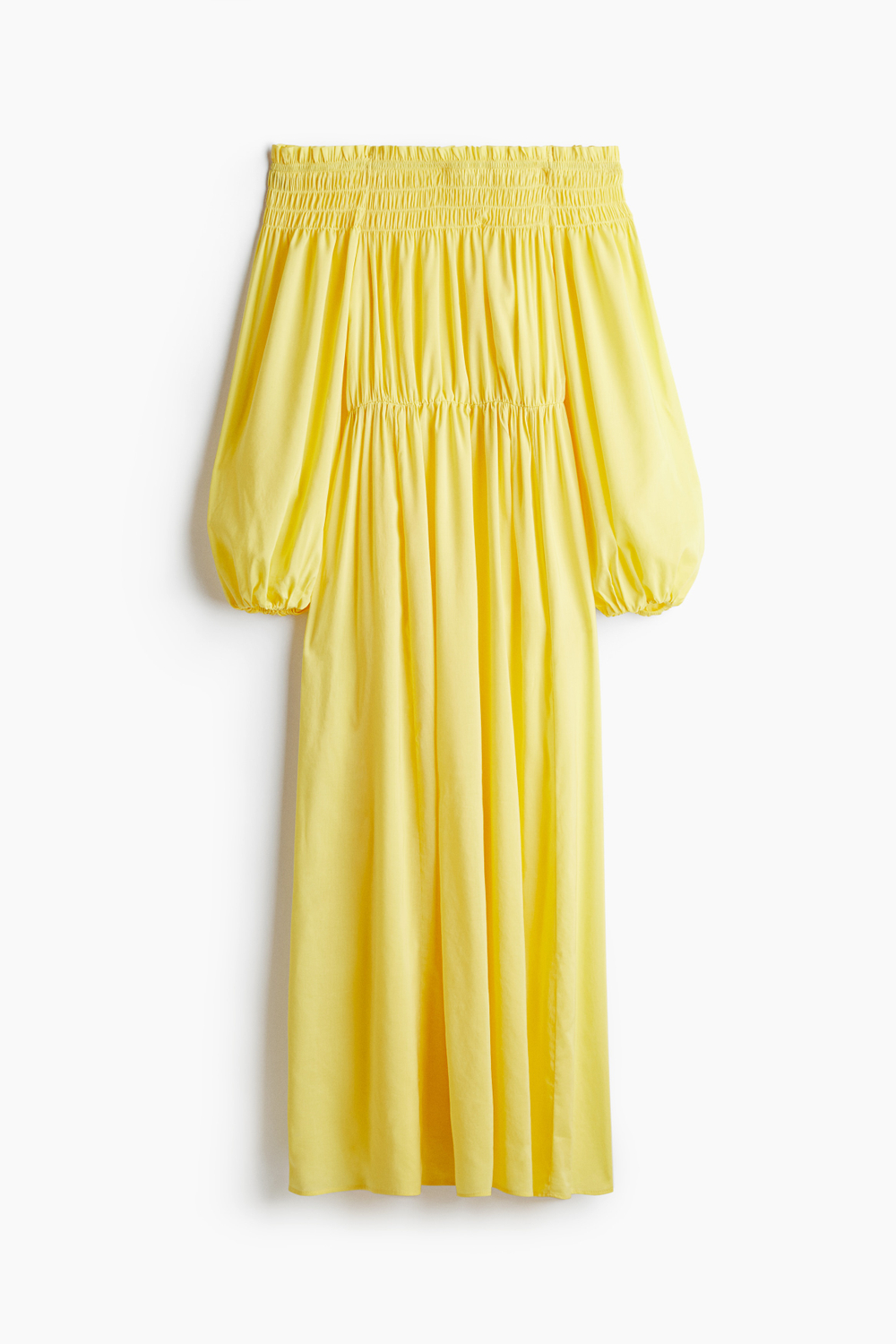 Платье с открытыми плечами и сборкой по верху - H&M
