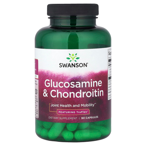 Swanson Vitamins, глюкозамин и хондроитин, 90 капсул