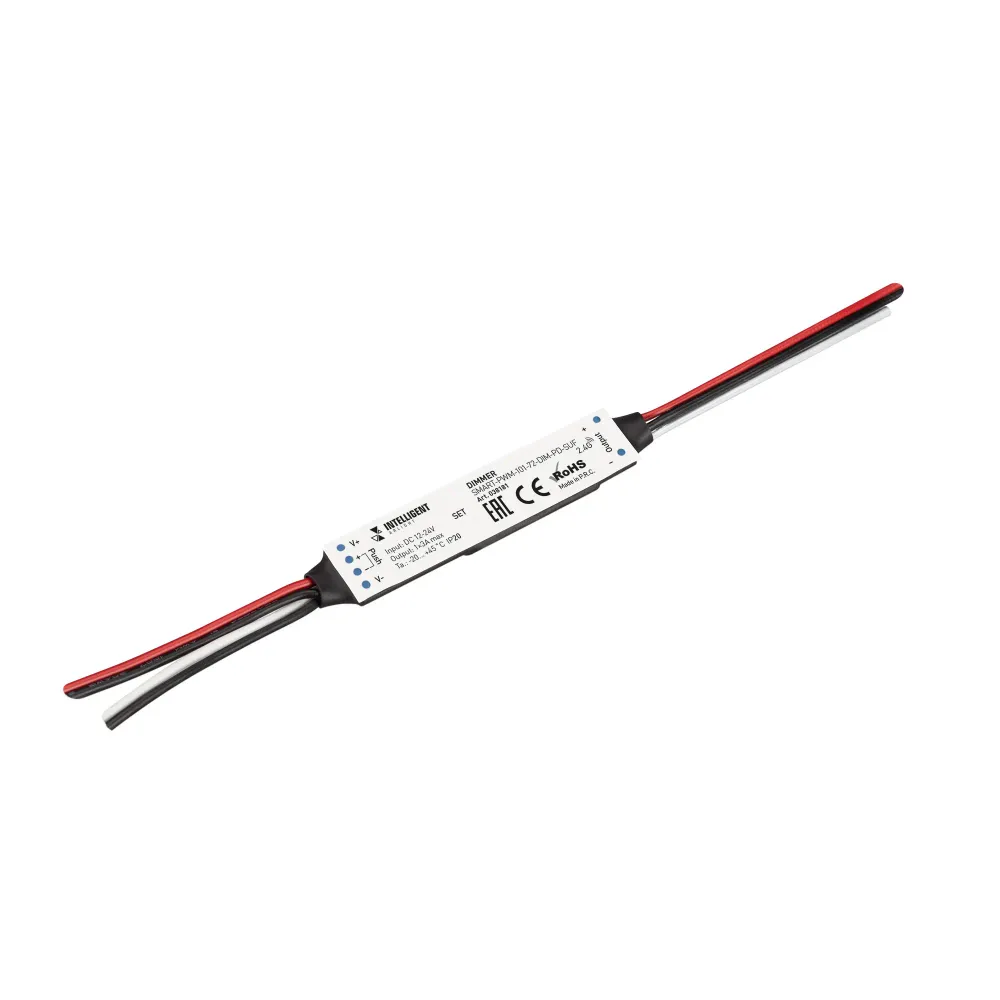 INTELLIGENT ARLIGHT Диммер SMART-PWM-101-72-DIM-PD-SUF (12-24V, 1x3A, SS, 2.4G) (IARL, Пластик) INTELLIGENT ARLIGHT Диммер SMART-PWM-101-72-DIM-PD-SUF (12-24V, 1x3A, SS, 2.4G) (IARL, Пластик)
