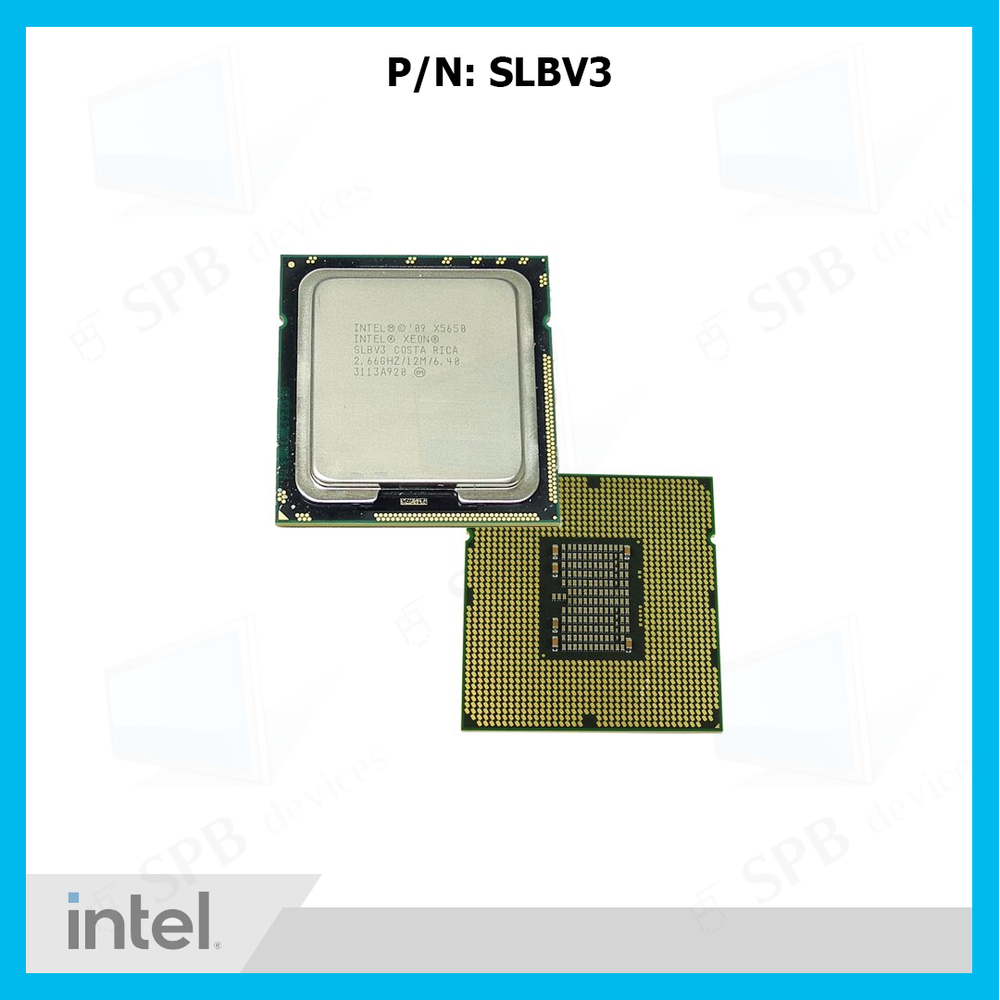 Процессор Intel Xeon X5650 Gulftown (2.66GHz/6-core/12MB/95W), SLBV3