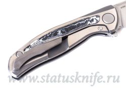 Нож Широгоров Флиппер F95NL 3M M390 CF WHITE STORM MRBSфотография - 7